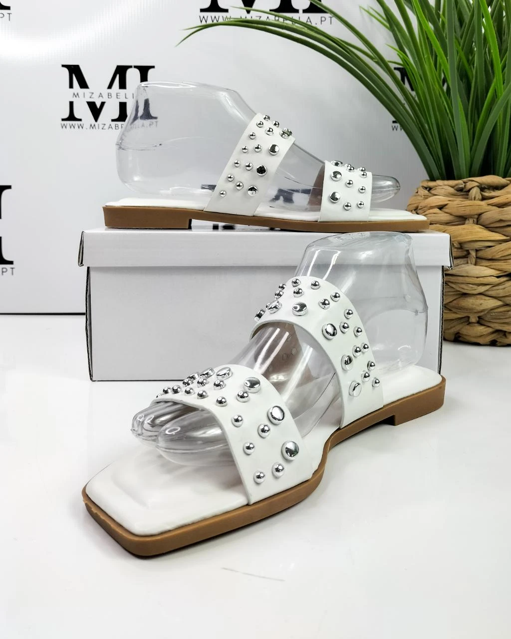 Chinelo / Sandália branca com taxas T.38 – photo 4